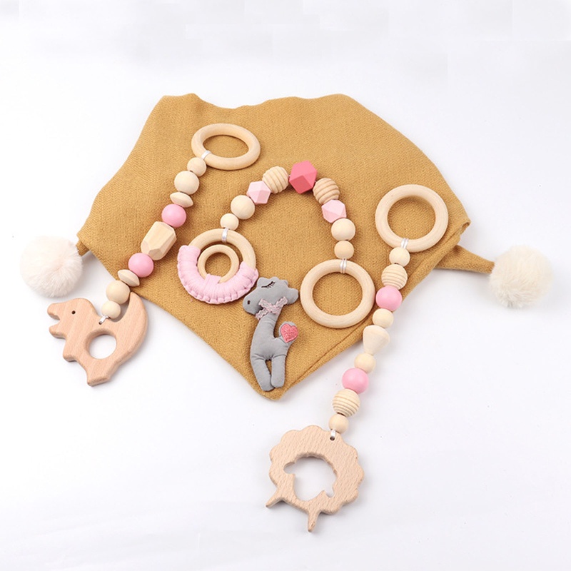 Bộ 3 Chuông Treo Xe Đẩy Em Bé / Khủng Long / Cừu Dễ Thương