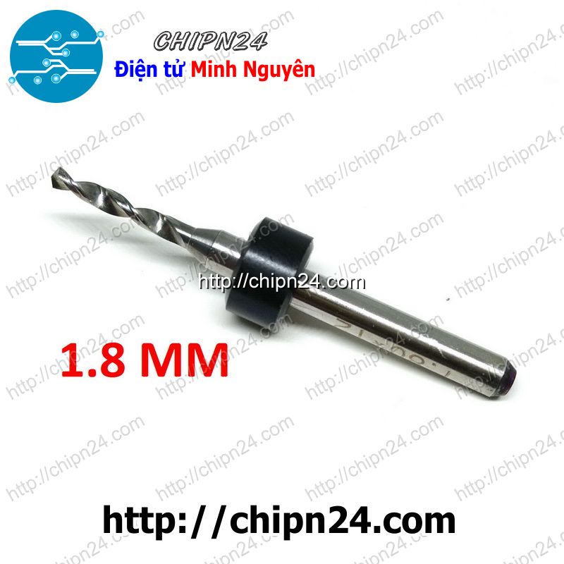 [2 CÂY] Mũi khoan mạch in CNC 1.8mm (Mạch điện tử, PCB)