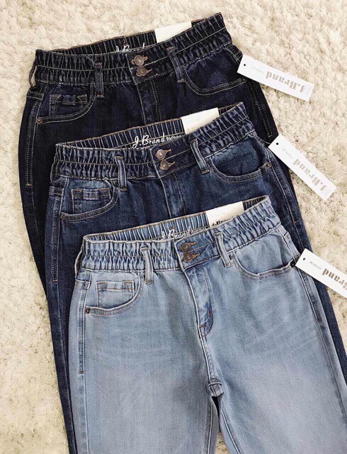 Quần jeans baggy lưng thun hai cúc mới c-N