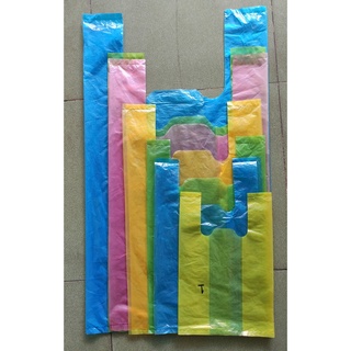 500gr bịch nilon màu, túi xốp 2 quai hàng chợ đựng đồ