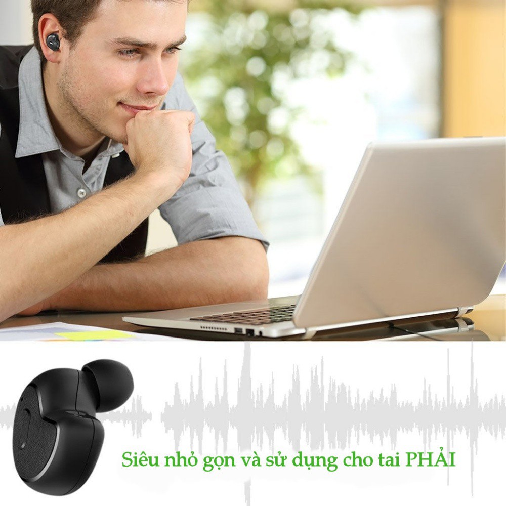 Tai nghe không dây Bluetooth 4.1 nhỏ gọn AVANTREE Apico BTHS-AH8M (A1859-Màu đen)