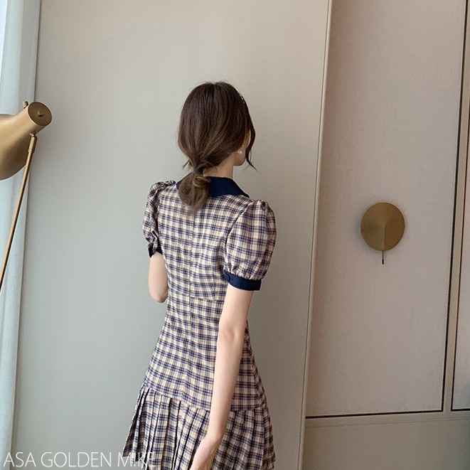 Váy kẻ caro , đầm đuôi cá cao cấp TÍT_FASHION size m l | BigBuy360 - bigbuy360.vn