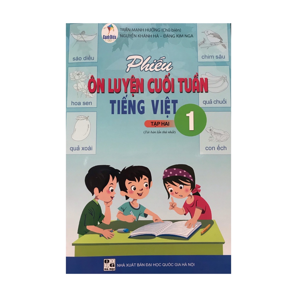 Sách Phiếu ôn luyện cuối tuần Tiếng Việt 1 tập 2 ( Cánh diều )