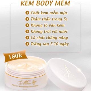 🌸🌸Kem dưỡng trắng body mềm chữ A -250g(hàng chính hãng)