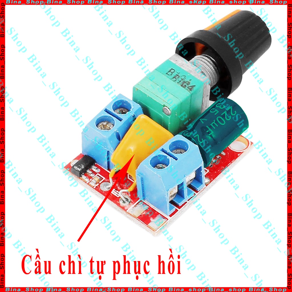 Mạch điều tốc động cơ DC PWM 5A 5V-35V dùng điều khiển tốc độ motor chỉnh độ sáng đèn Led
