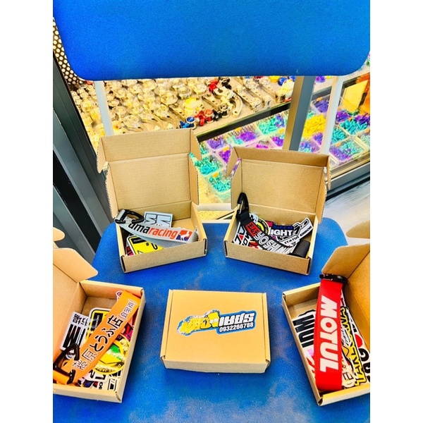 Combo 17 Miếng Dán Sticker Trang Trí Mũ Bảo Hiểm, Xe Máy Kiểu JDM Japan, Chất Liệu Decal Cao Cấp Chống Thấm Nước