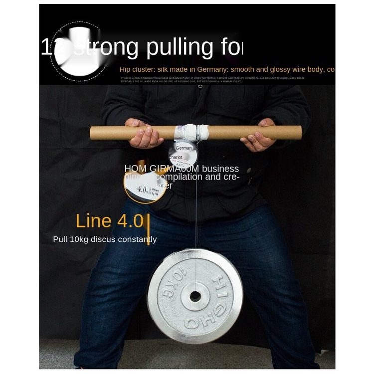 Cuộn Dây Câu Cá Bện 4 Sợi PE Dài 100M Siêu Mịn Chống Mài Mòn