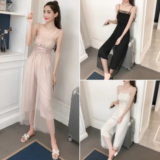 Jumpsuit 2 dây xinh xắn tùy chỉnh thắt dây đai - ODer
