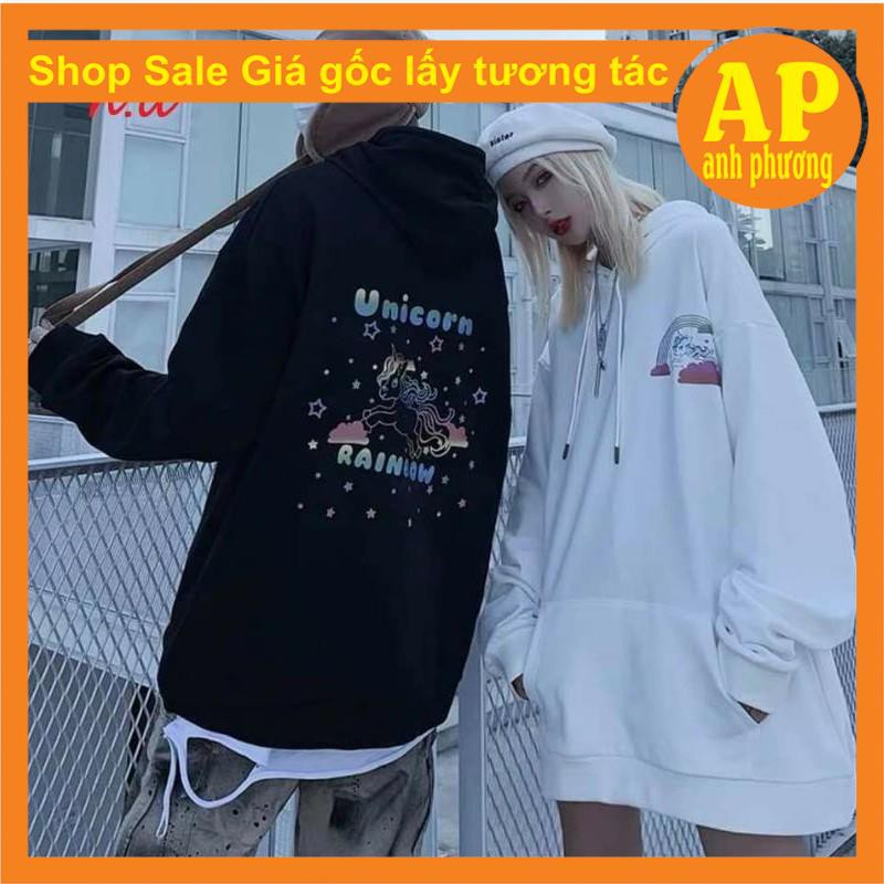 Áo hodie phản quang Rain gowm nỉ bôngform thụng nam nữ kiểu dáng unisex