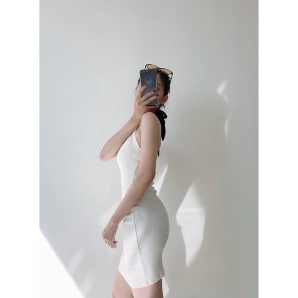Body cột cổ đen (ẢNH THẬT SHOP CHỤP)