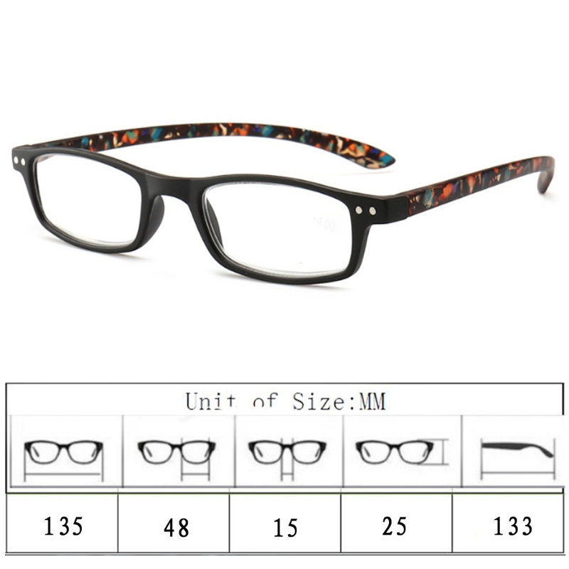 Kính Đọc Sách Nhẹ Nhàng Thanh Lịch WMMB + 1 / + 1.5 / + 2 / + 2.5 / + 3 / + 3.5 / + 4