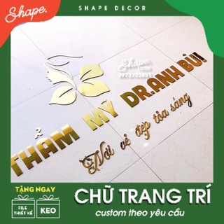 [ Nhận làm theo yêu cầu ] Chữ dán tường làm theo yêu cầu riêng