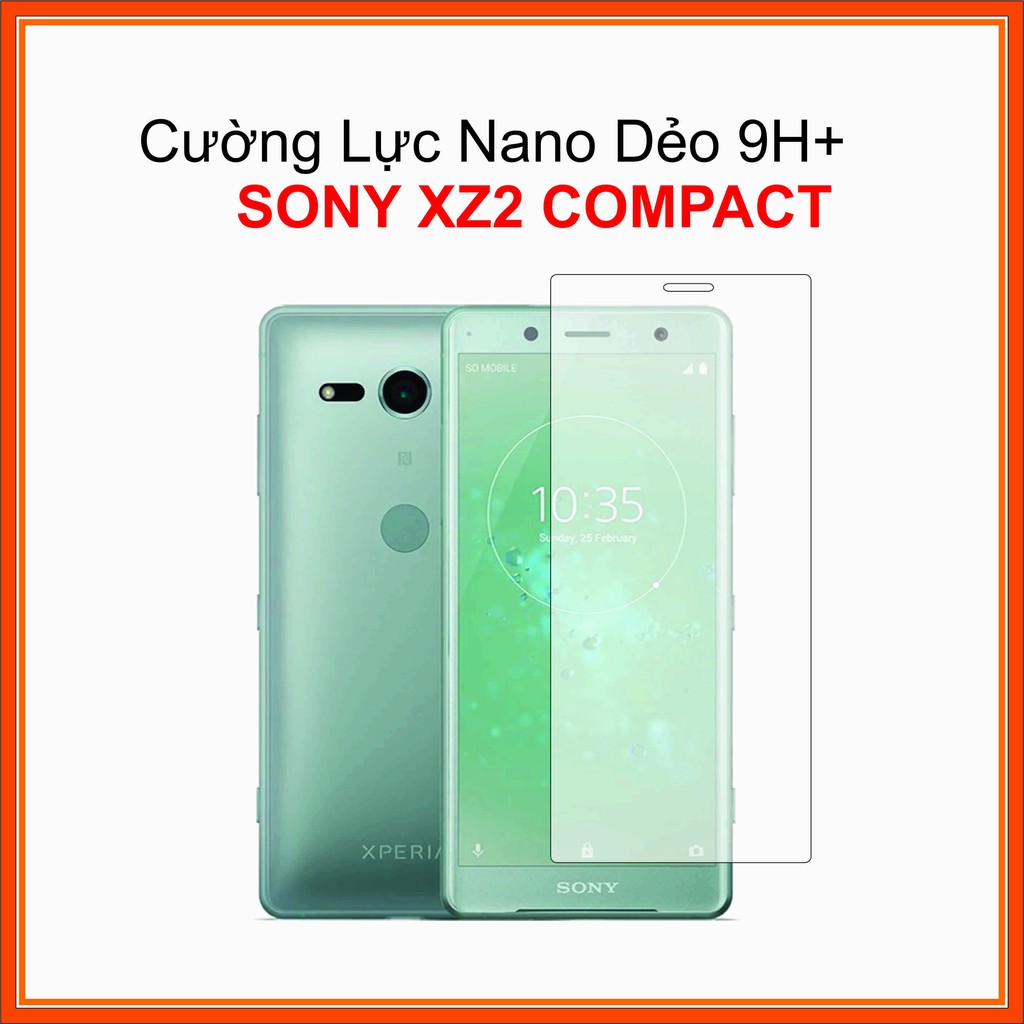 Cường lực Sony XZ2 Compact Cường lực Nano Dẻo 9H+