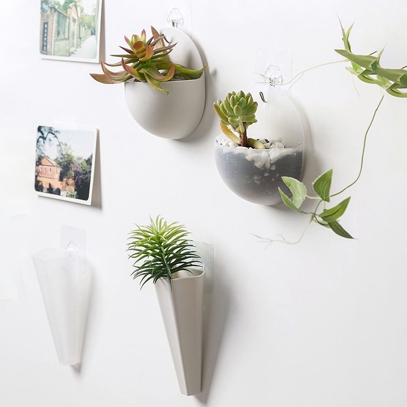 1 Chậu Hoa Treo Tường Trang Trí Phòng Khách/Sân Vườn Kiểu Bắc Âu