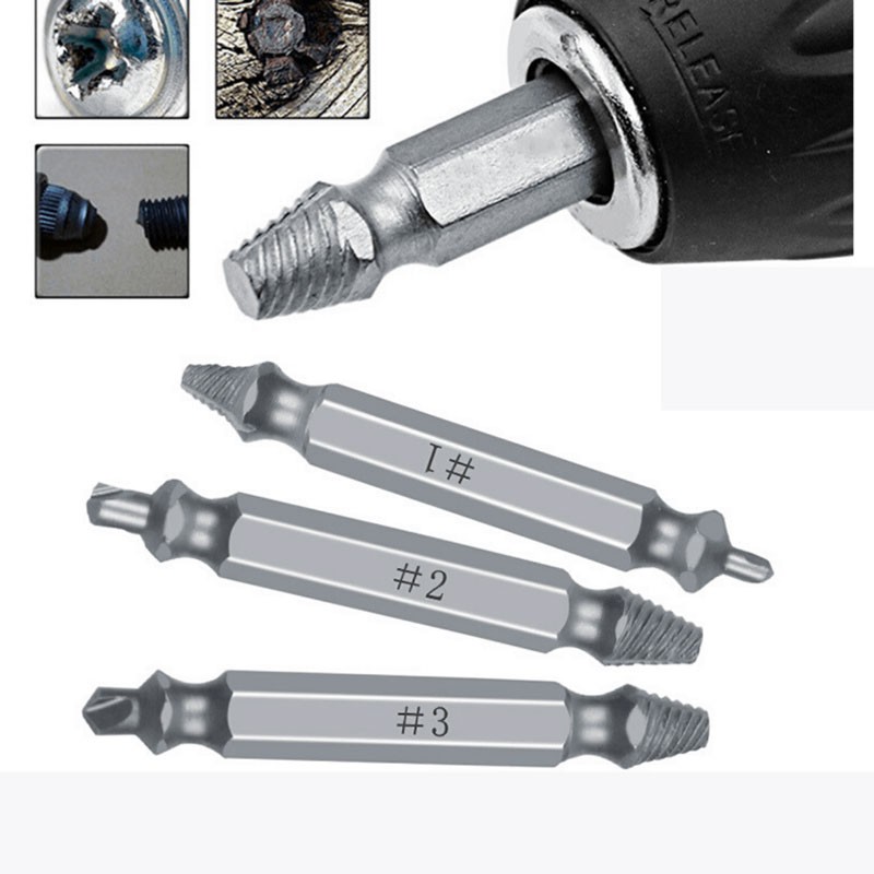 Bộ 4 mũi tháo bu lông ốc vít toét đầu, ốc vít gãy