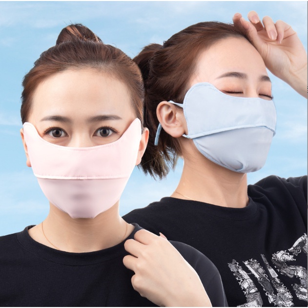Khẩu trang vải kháng khuẩn thời trang cao cấp chống bụi chống nắng có nút chỉnh dây