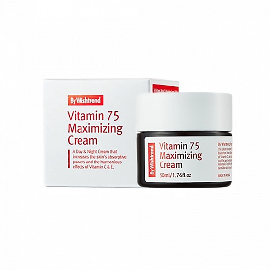 Kem dưỡng chống lão hoá làm mơ thâm nám by wishtrend vitamin 75 Maximizing Cream - Skinhub
