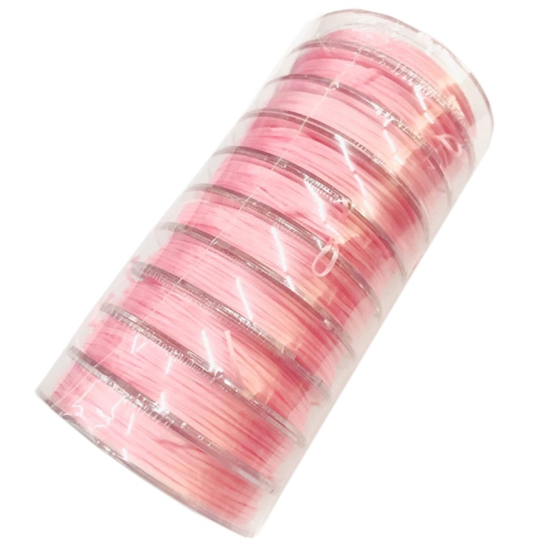 Bộ 10 cuộn dây cước co giãn dài 150m 0.8mm dùng để làm vòng tay handmade