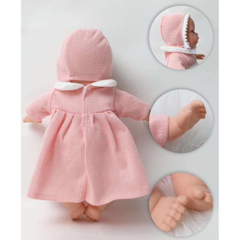 Búp Bê Em Bé Sơ Sinh Bằng Chất Liệu Vinyl Toàn Thân Màu Xanh Lá Cây Dễ Thương Giống Thật