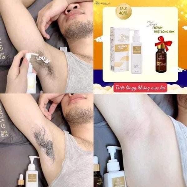 Kem Tẩy Lông Huyền Phi Tặng Serum Triệt Lông Sạch Lông An Toàn Không Đau Rát Dưỡng Da Mềm Mại