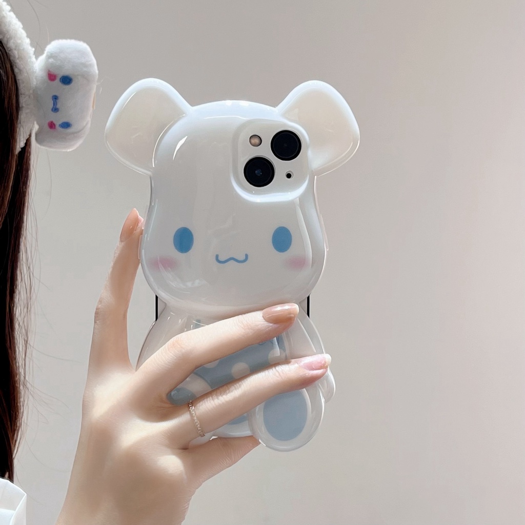 Ốp Điện Thoại tpu Mềm Hình Gấu / Cún 3d Cho iphone 14 14pro 14promax 14plus 13 pro max 12 pro max 11 pro max xsmax