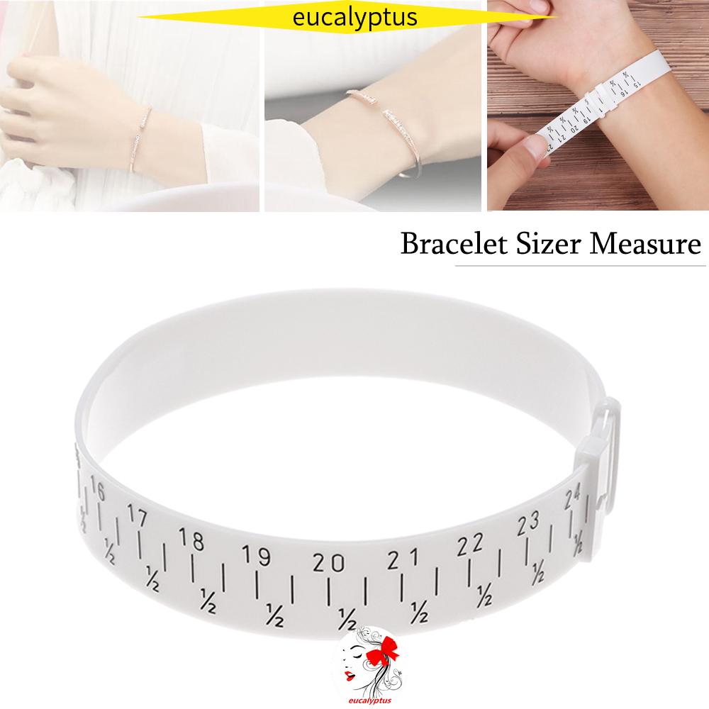 Thước Đo Vòng Đeo Tay Bằng Nhựa Kích Thước 15-25cm Chất Lượng Cao Cho Nam Nữ