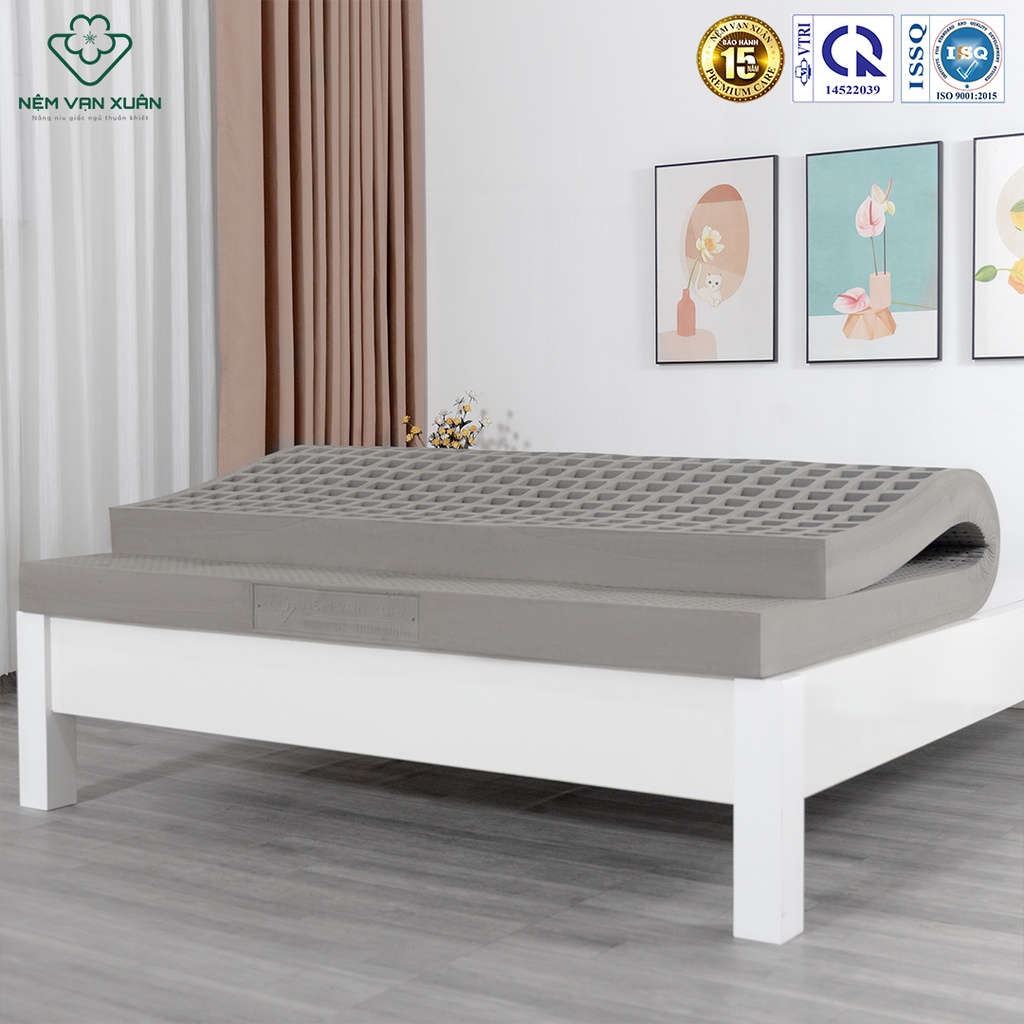 Nệm Cao Su Thiên Nhiên 100% Hoạt Tính Vạn Xuân Lotus Legendary Êm Ái Đàn Hồi Tự Nhiên, Kháng Khuẩn Và Khử Mùi Hiệu Quả