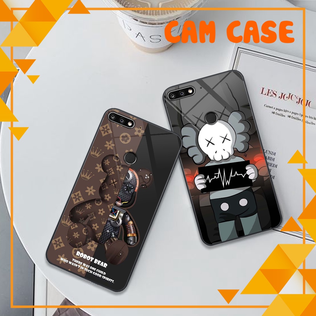 Ốp lưng kính cường lực HUAWEI Y7 PRIME 2018 / Y7 PRO 2018 in hình BE@RBRCIK cực phong cách, cực sành điệu, độc lạ