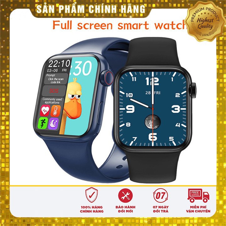 Đồng Hồ Thông Minh HW12- Smart watch 6 Seri 6- Màn hình tràn viền kháng nước- Có núm xoay - Thay được dây