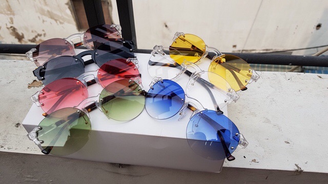 Mắt kính xi ốc hot trend thời trang❤️FREESHIP❤️gọng kính mát nữ ulzzang cao cấp AH424 | BigBuy360 - bigbuy360.vn