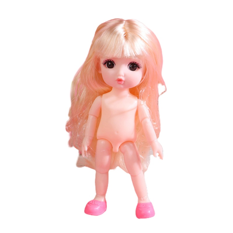 Bộ Tóc Giả 13 Khớp Nối Có Thể Di Chuyển 17cm Dành Cho Búp Bê Nữ