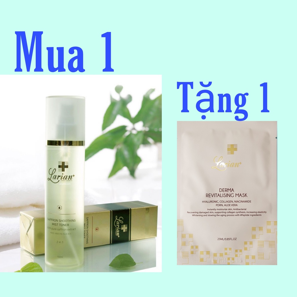 Xịt khoáng tinh chất nhuỵ hoa nghệ tây Saffron Shoothing Mist Toner Larian 150ml