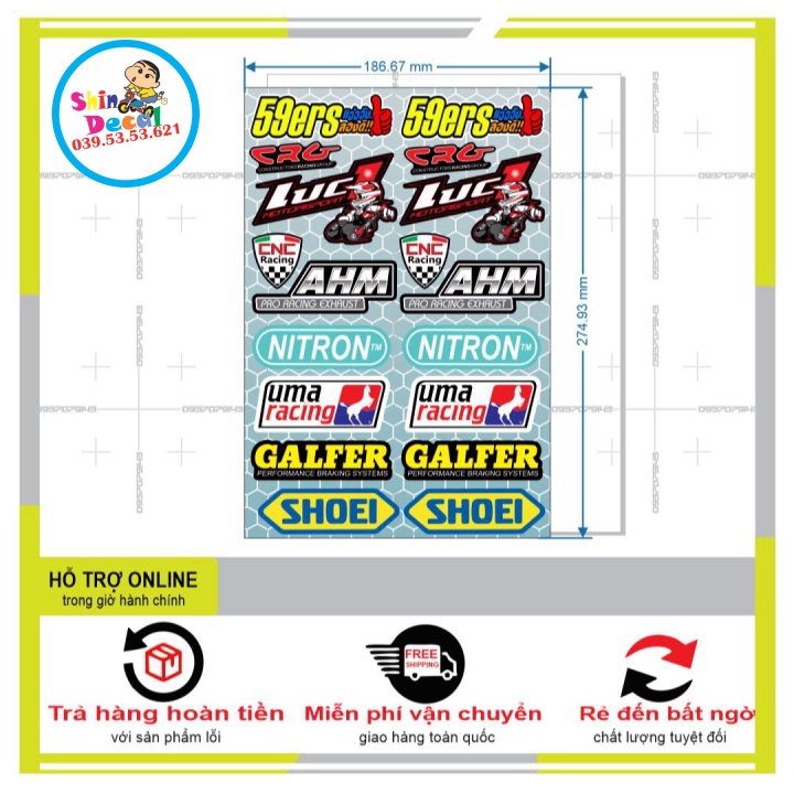 LOGO STICKER TRANG TRÍ 03 - SHINDECAL2