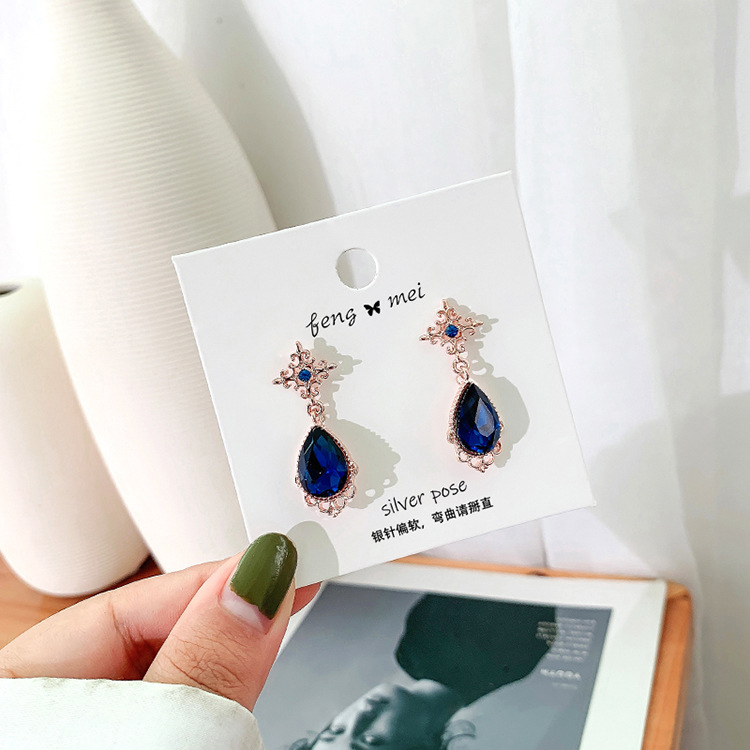 OIMG   Bông Tai Bạc 925 Kiểu Dáng Retro Dễ Thương Xinh Xắn