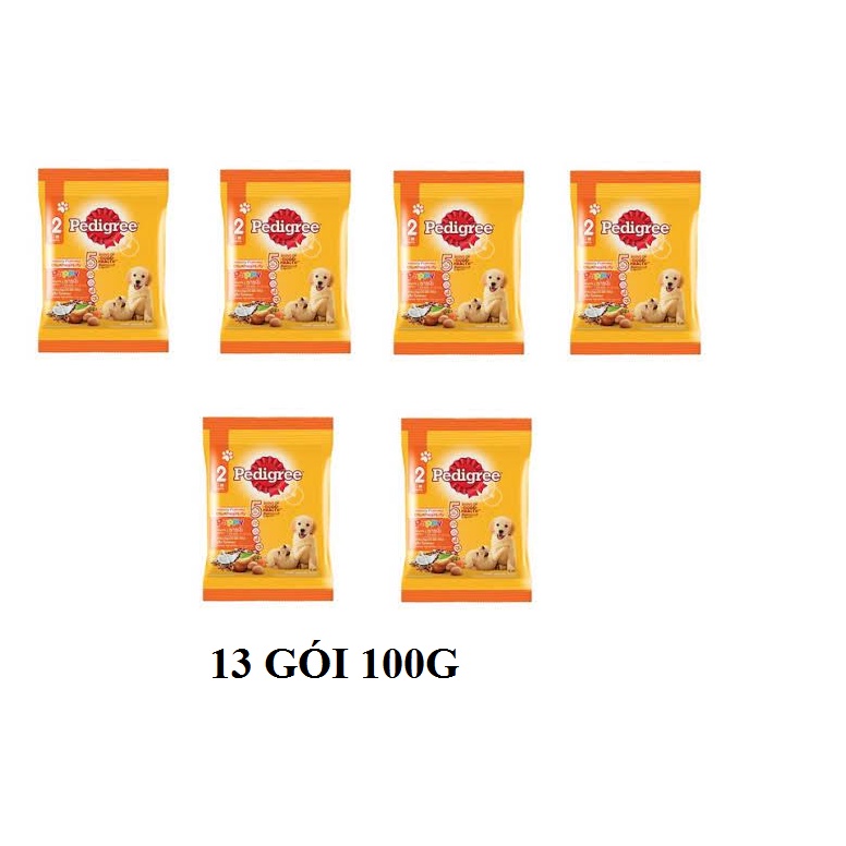 Thức ăn chó con pedigree vị gà và trứng sữa 1.3kg