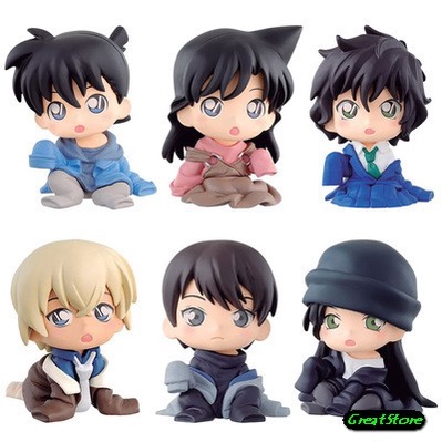 Combo 6 nhân vật Amine Conan Shinichi Kudo Ran Mori, Toru Amuro, ShuIchi Akai, Masumi Sera, Scotch Q mode