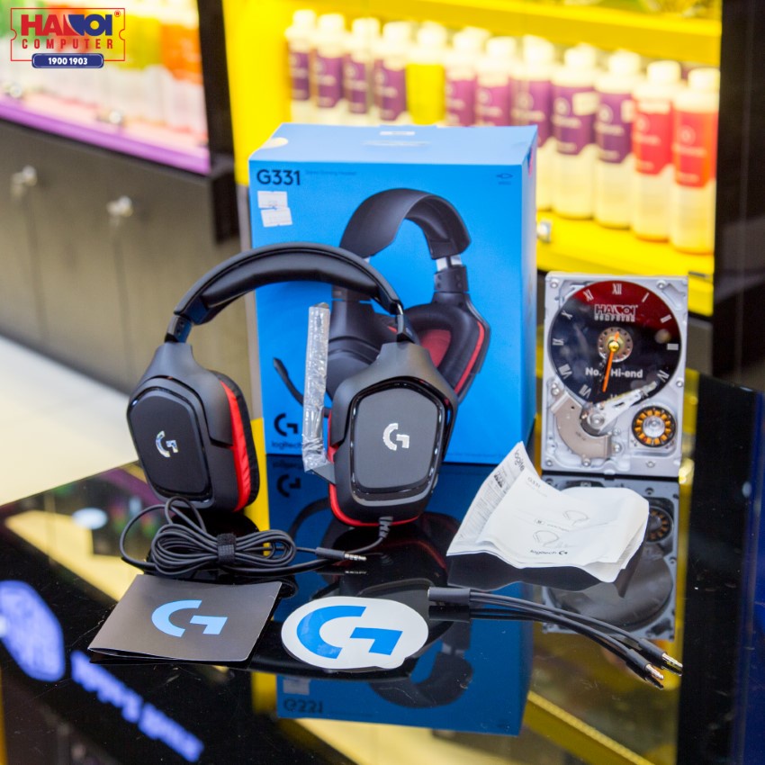 Tai nghe gaming Logitech G331, màng loa rộng 50mm, Thiết kế hướng đến sự thoải mái và bên bỉ