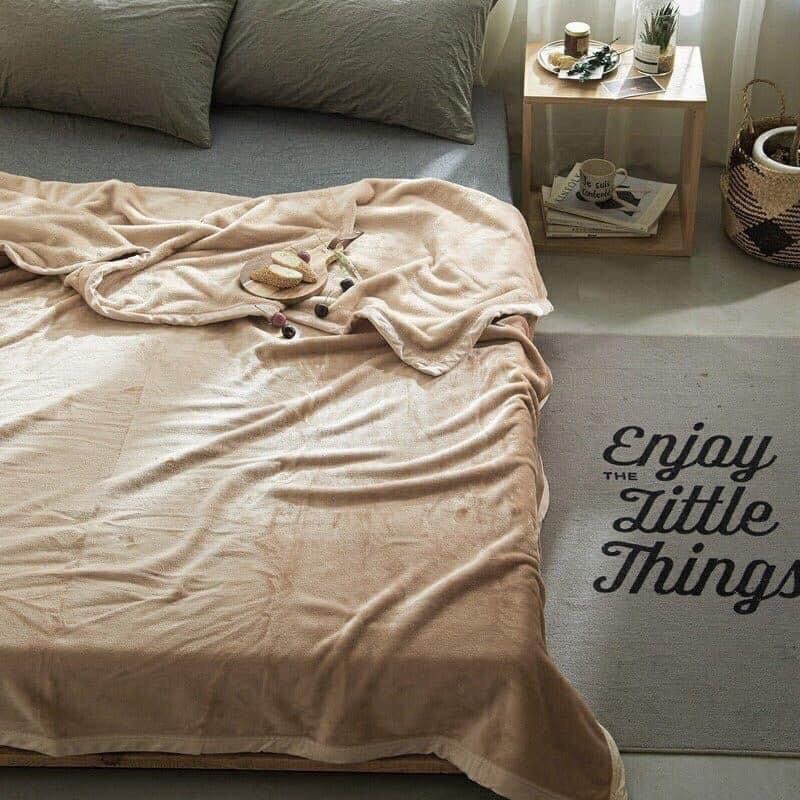 Chăn  tuyet  nhung Muji nhập khẩu  cao cấp