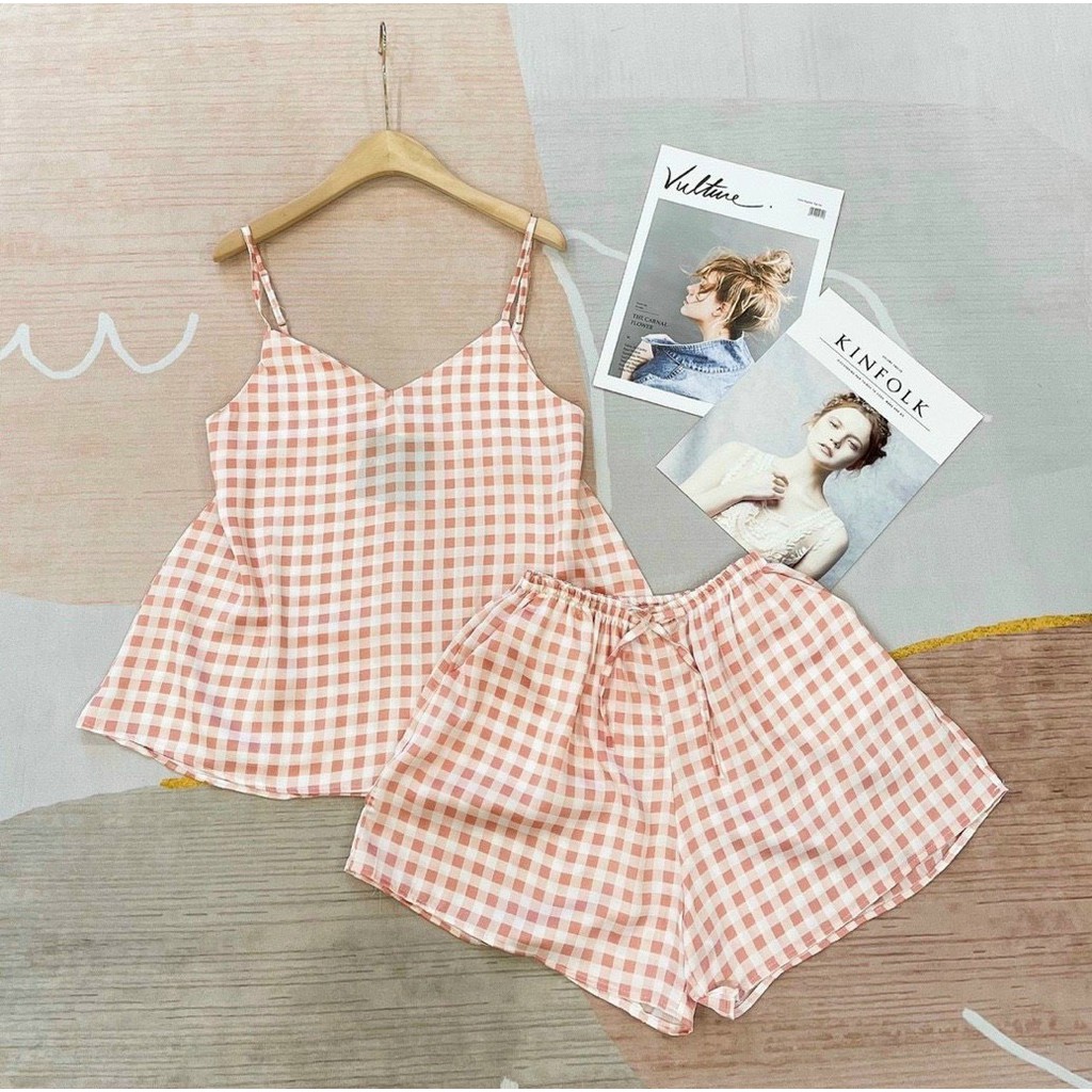 [45 kg đến 62kg]Bộ mặc ngủ nữ satin chất mượt không nhăn màu sắc siêu dễ thương, đồ bộ nữ đẹp | BigBuy360 - bigbuy360.vn