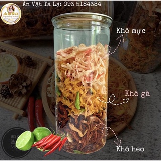 KHÔ MIX 3 VỊ ( MỰC - HEO - GÀ )-300g