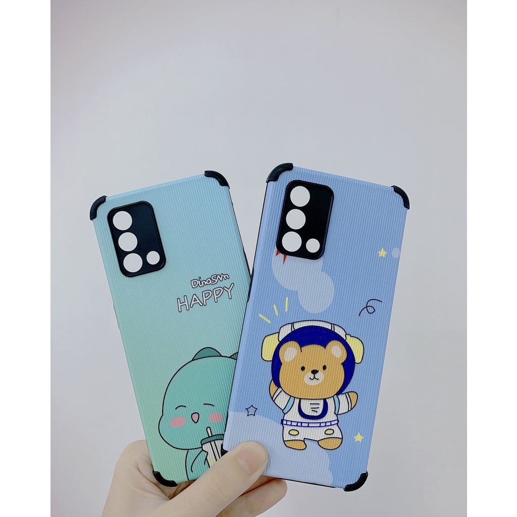 Ốp bảo vệ điện thoại Oppo A74 hoạt hình khủng long gấu vũ trụ dễ thương cao su chống vỡ thời trang cao cấp