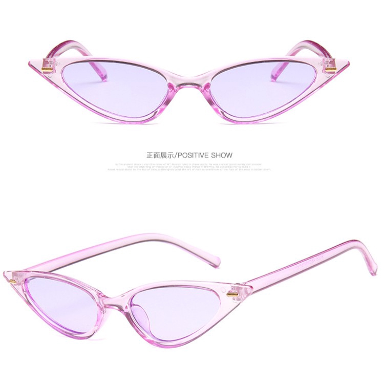 Kính râm mắt mèo UV400 cỡ nhỏ phong cách cổ điển hàng mới