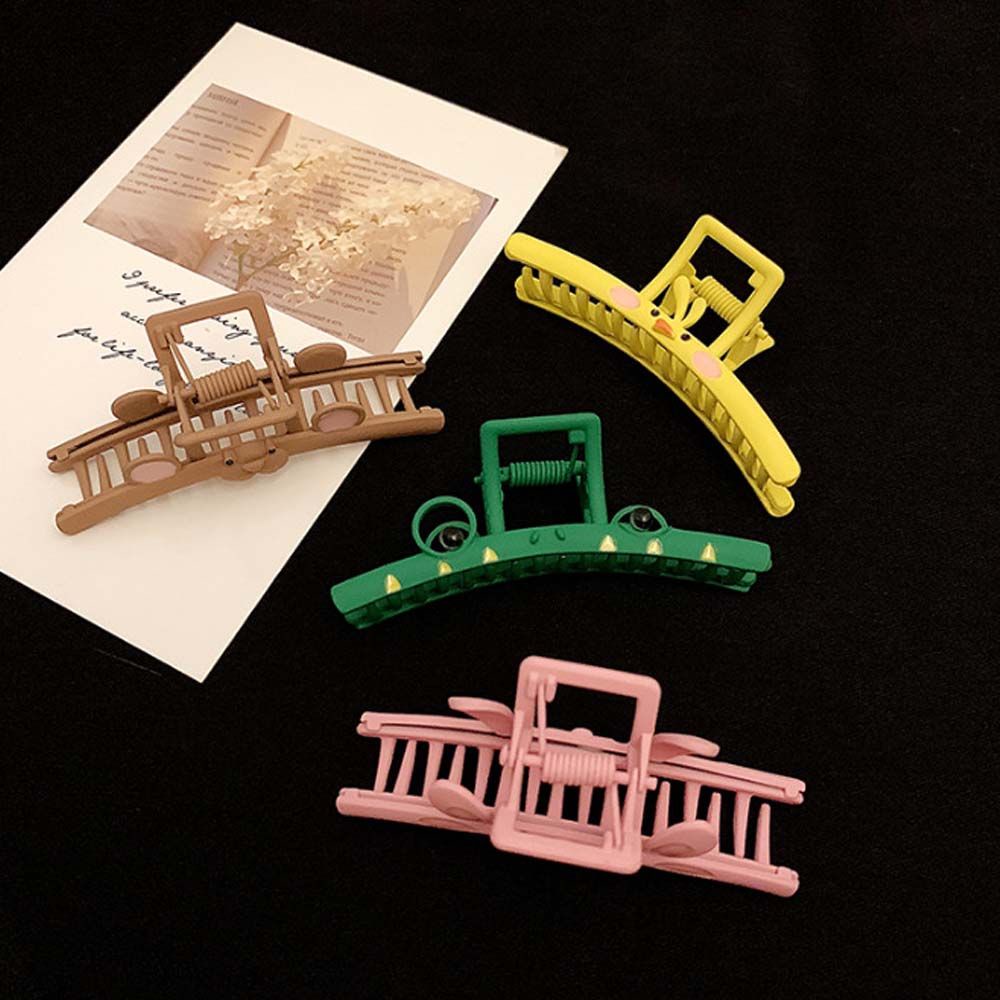 Kẹp tóc hình động vật bằng kim loại dễ thương nhiều màu phong cách Hàn Quốc cho nữ