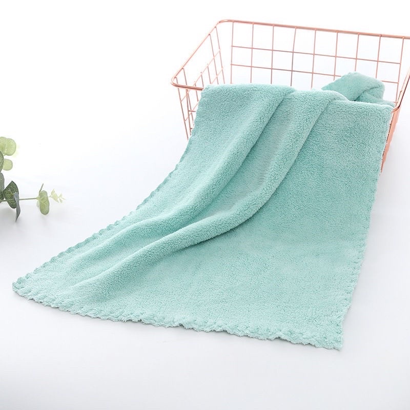 Chiếc Khăn Mặt Lông Cừu Hàn Quốc 50x30cm Siêu Thấm Hút