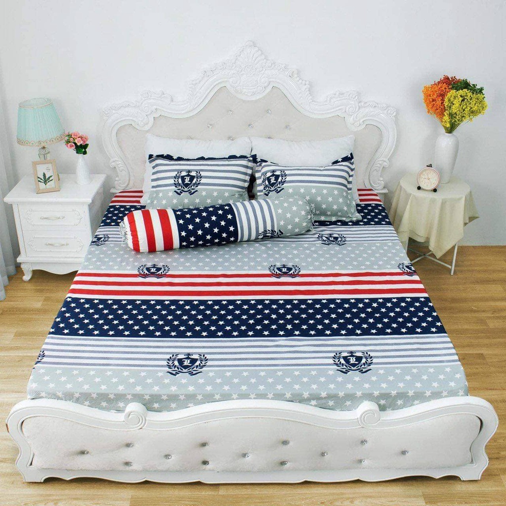 Bộ ga gối poly 4 món siêu rẻ