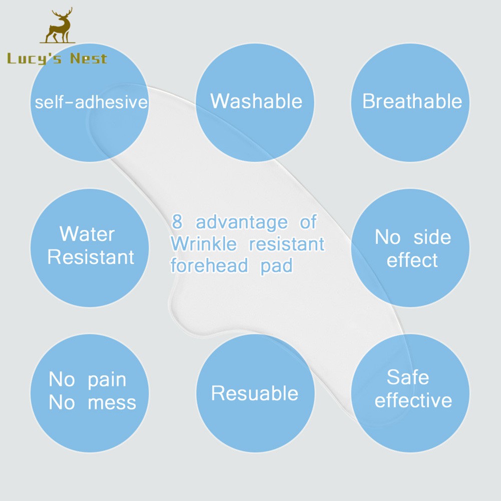 [Hàng mới về] Miếng dán silicon chống nếp nhăn vùng trán có thể tái sử dụng tiện lợi | BigBuy360 - bigbuy360.vn