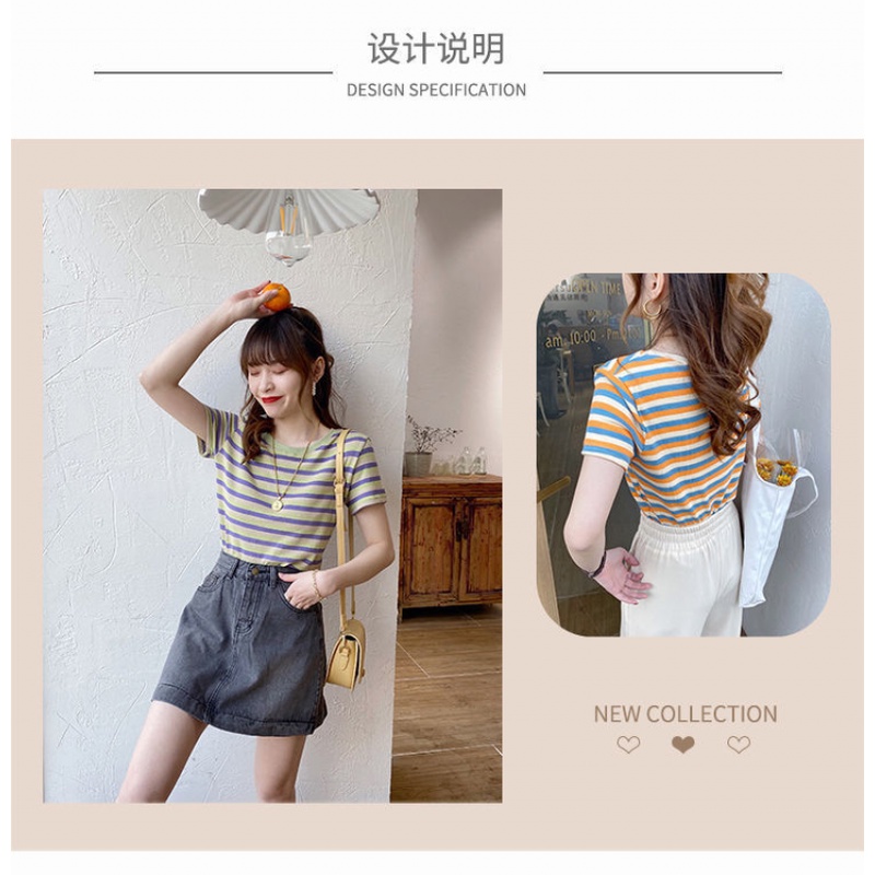 Áo Thun Kẻ Sọc Tay Ngắn sc3565