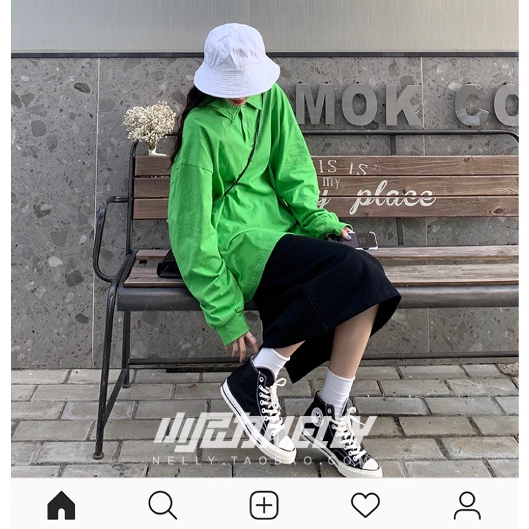 Áo phông polo nelly dài tay trơn sale (có sẵn)