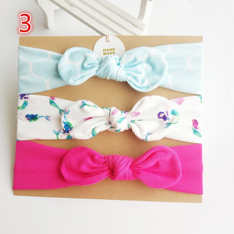 Set băng đô quấn đầu bé sơ sinh 8 loại