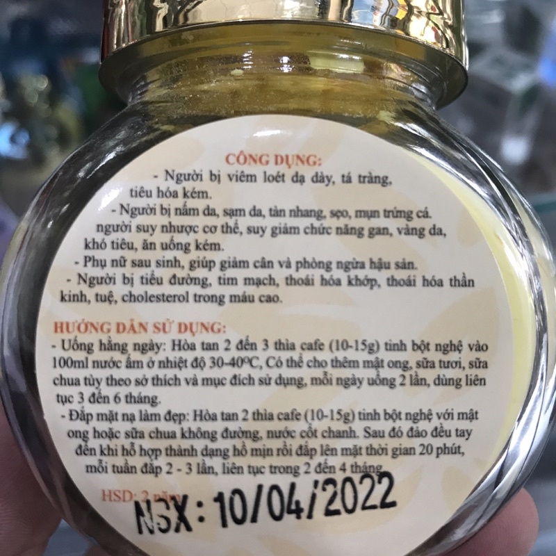 Tinh Bột Nghệ EVA OIL 100g